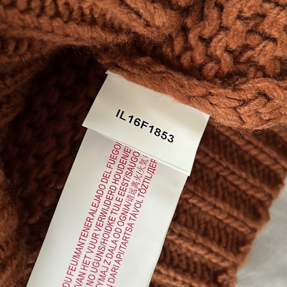 Somedays Lovin x Revolve Back at the Ranch Oversized Chunky Sweater in Ochre - L - Picture 11 of 13